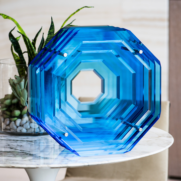 Octagonal Sculpture | Blue