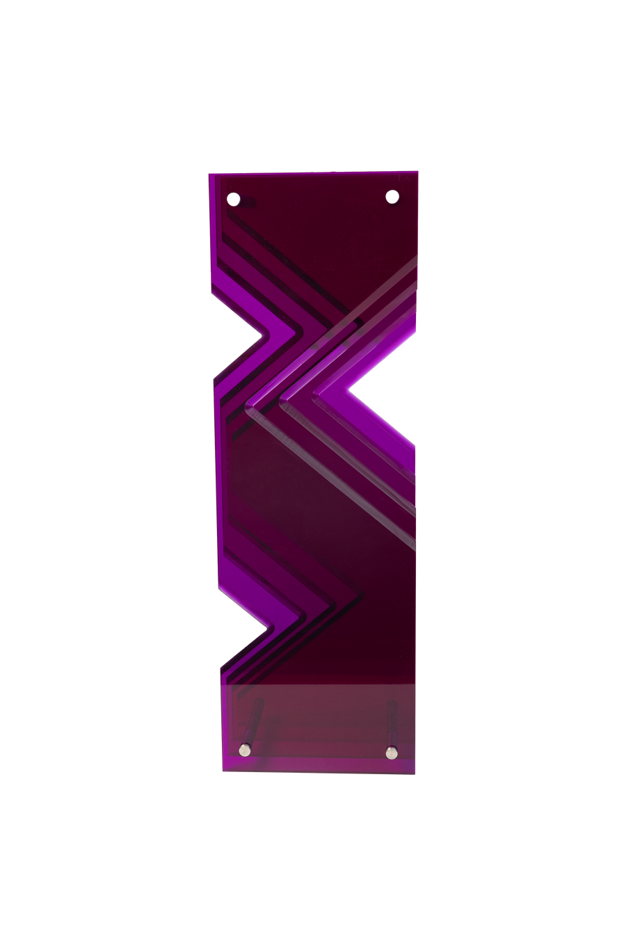 Zig Zag Sculpture - Purple