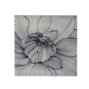 Candy Bowl | BW Realistic Flower (White)