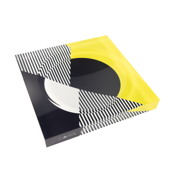 Candy Bowl - Black, White and Yellow Kinetic