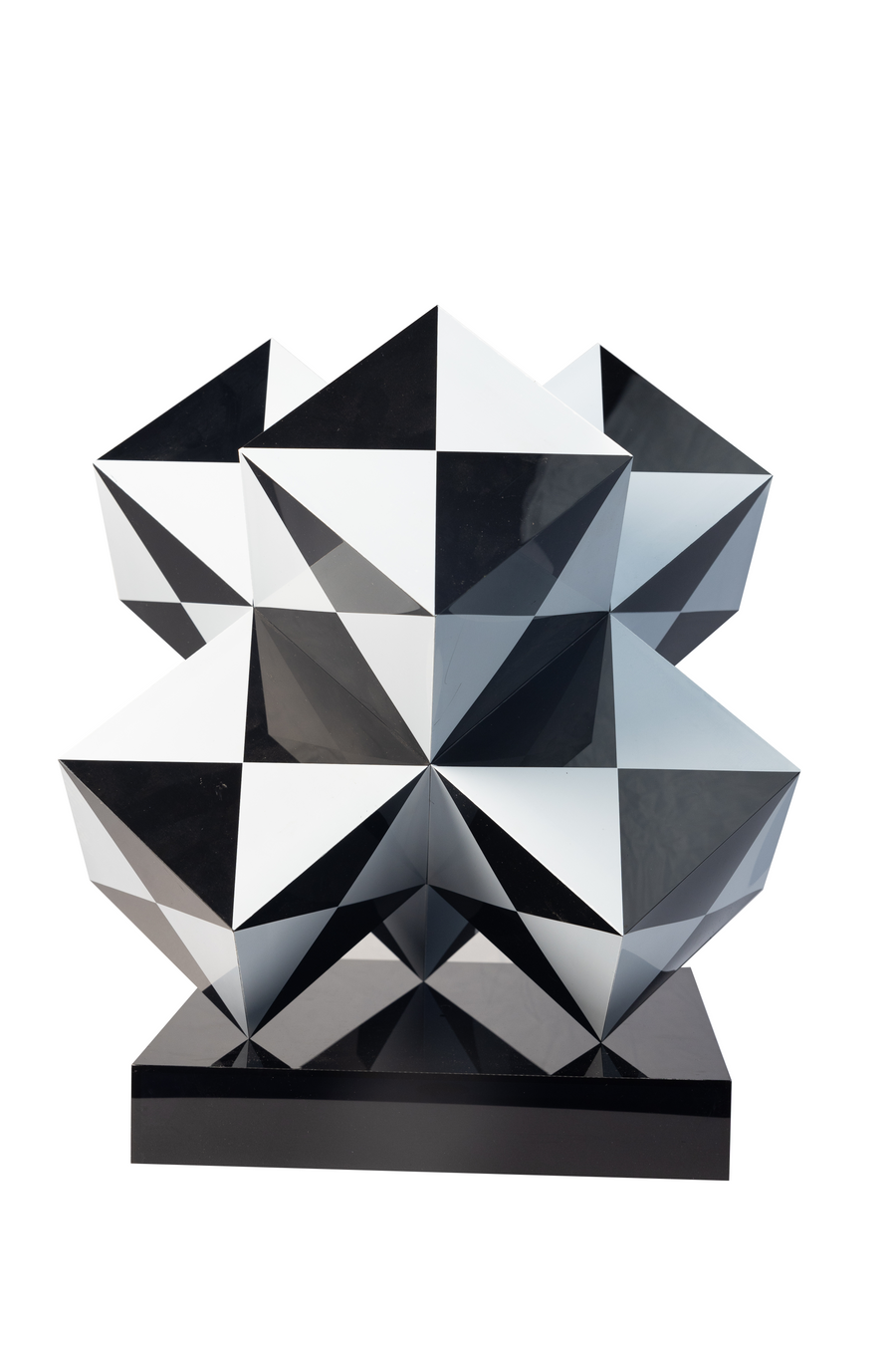 Cube Sculpture | Black and White