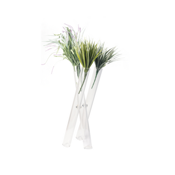 Trio Elongated Vase - Clear