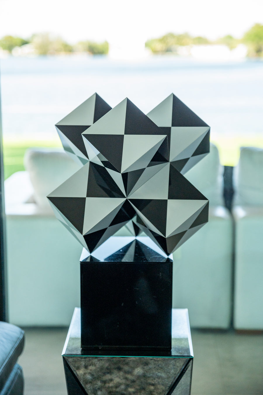 Cube Sculpture | Black and White