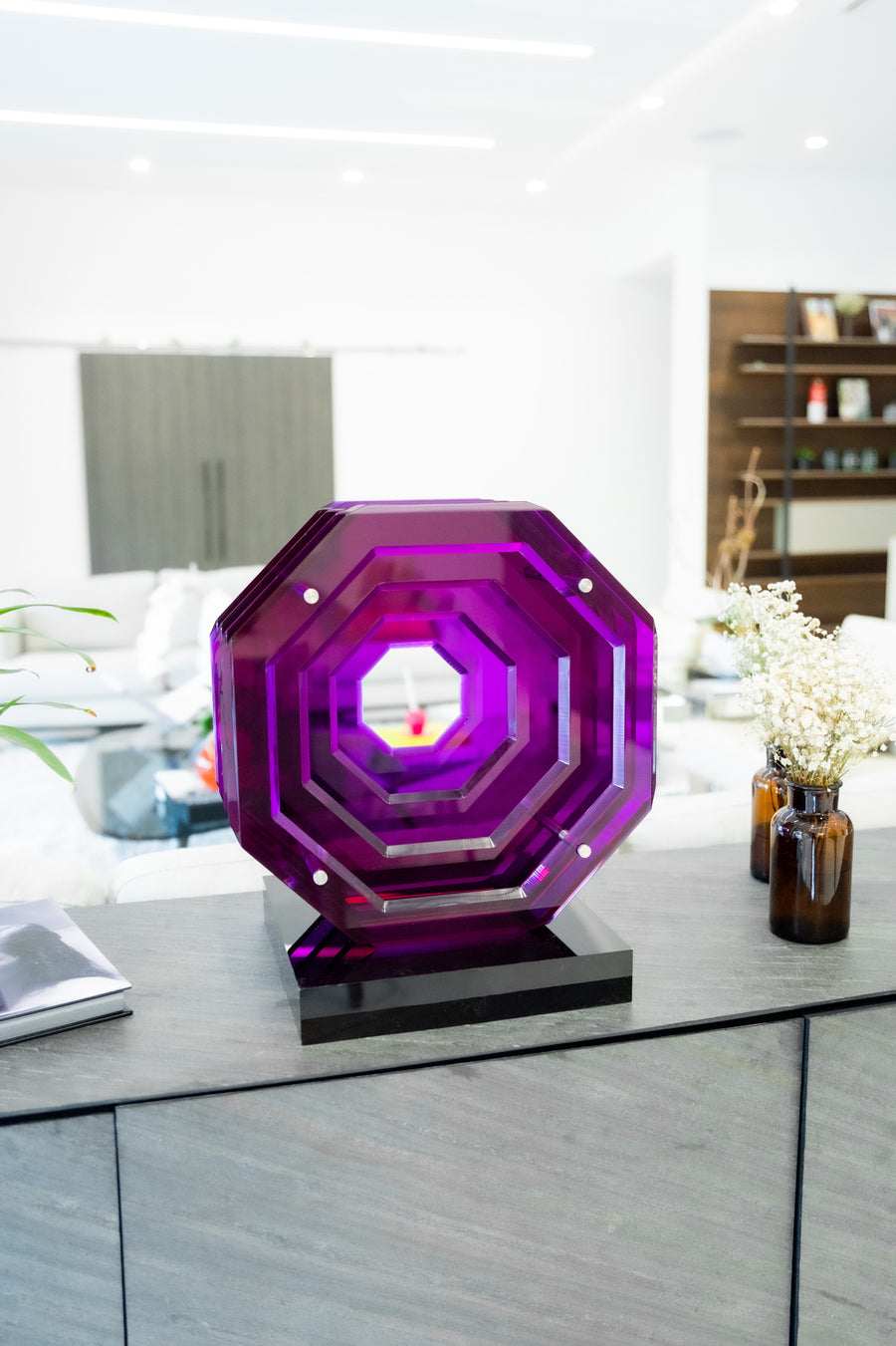 Octagonal Sculpture | Purple