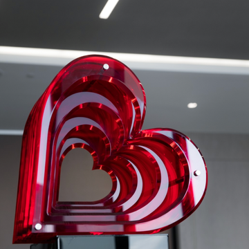 Heart Sculpture | Red